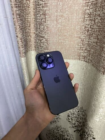 IPhone 14 Pro, Б/у, 128 ГБ, Черный, Защитное стекло, Чехол, 82 % at lalafo.kg IPhone 14 Pro, Б/у, 128 ГБ, Черный, Защитное стекло, Чехол, 82 %