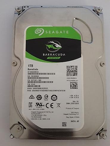 Жесткий диск как на фото иденьтичные!!! 2 штуки Seagate BarraCuda цена lalafo.kg да Жесткий диск как на фото иденьтичные!!! 2 штуки Seagate BarraCuda цена
