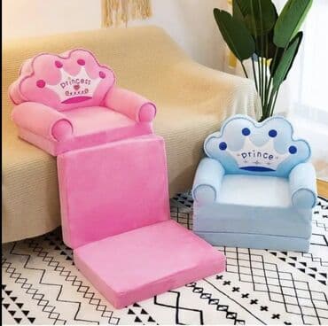 ✨ Детский мягкий диванчик для девочек ✨ Нежный розовый дизайн с милой at lalafo.kg ✨ Детский мягкий диванчик для девочек ✨ Нежный розовый дизайн с милой