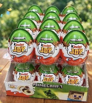 Kinder Joy Minecraft — лимитированная серия сладких яиц-сюрпризов по at lalafo.kg Kinder Joy Minecraft — лимитированная серия сладких яиц-сюрпризов по