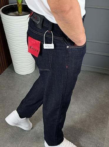 Мужские джинсы Kiton - Цвет: темно-синий (индиго), без потертостей - at lalafo.kg Мужские джинсы Kiton - Цвет: темно-синий (индиго), без потертостей -