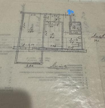 2 комнаты, 44 м², 3 мкр 104 серия, 2 этаж at lalafo.kg 2 комнаты, 44 м², 3 мкр 104 серия, 2 этаж