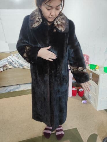 Шуба, Норка, Длинная модель, XL at lalafo.kg Шуба, Норка, Длинная модель, XL