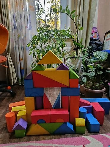 Большой набор мягких строительных блоков для детей - Материал: мягкий at lalafo.kg Большой набор мягких строительных блоков для детей - Материал: мягкий