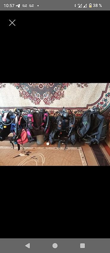 Снаряжение для дайвинга — компенсаторы плавучести (BCD) с регуляторами at lalafo.kg Снаряжение для дайвинга — компенсаторы плавучести (BCD) с регуляторами