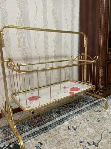 Люлька, Новый, Качалка, Металл, цвет - Золотой, Самовывоз at lalafo.kg Люлька, Новый, Качалка, Металл, цвет - Золотой, Самовывоз