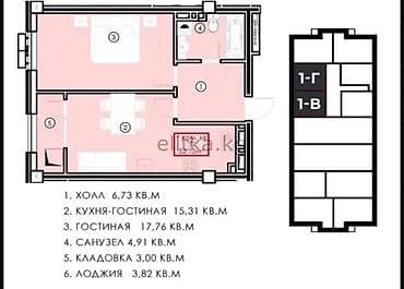 1 комната, 52 м², Элитка, 10 этаж, Готовая ПСО (под самоотделку) at lalafo.kg 1 комната, 52 м², Элитка, 10 этаж, Готовая ПСО (под самоотделку)