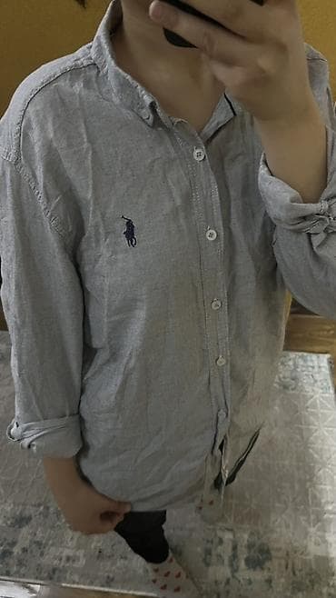 Лосиналар, леггинсылар: Серая рубашка Поло носили 1 раз, хб ткань очень приятная к телу lalafo.kg да — 1 Лосиналар, леггинсылар: Серая рубашка Поло носили 1 раз, хб ткань очень приятная к телу — 1