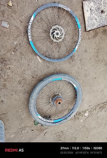 Колёса для горного велосипеда SKILLMAX, комплект 26" (переднее + at lalafo.kg Колёса для горного велосипеда SKILLMAX, комплект 26" (переднее +