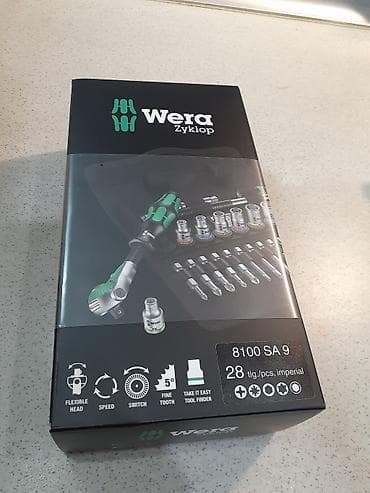 Wera Zyklop 8100 SA 9 — профессиональный набор инструментов 1/4", 28 at lalafo.kg Wera Zyklop 8100 SA 9 — профессиональный набор инструментов 1/4", 28
