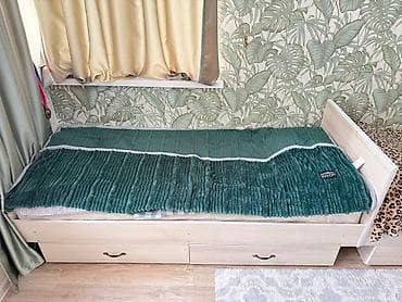 Бир кишилик керебет, Колдонулган, Сактоо кутусу менен, узуну - 180 см lalafo.kg да Бир кишилик керебет, Колдонулган, Сактоо кутусу менен, узуну - 180 см