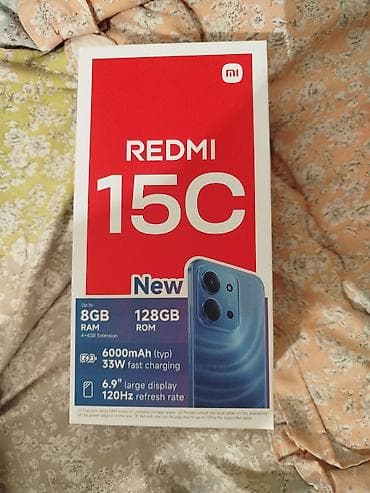 Redmi, Redmi 15C, Новый, 128 ГБ, цвет - Черный at lalafo.kg Redmi, Redmi 15C, Новый, 128 ГБ, цвет - Черный