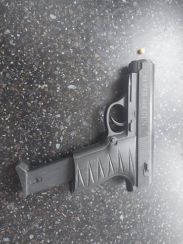Пружинный пневматический пистолет «SUPER AIR GUN» (пластик) - Тип at lalafo.kg Пружинный пневматический пистолет «SUPER AIR GUN» (пластик) - Тип