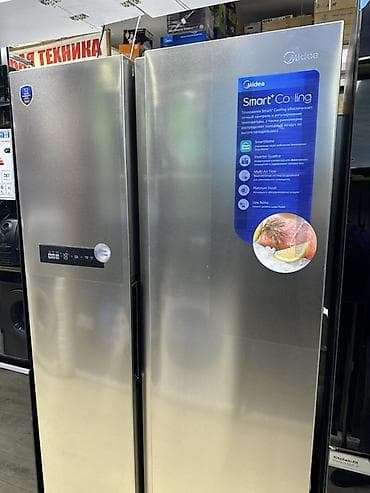 Холодильник Midea, Side-By-Side (двухдверный) at lalafo.kg Холодильник Midea, Side-By-Side (двухдверный)