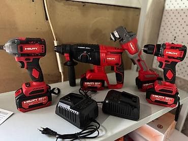 Набор электроинструментов фирмы: hilti 4в1 болгарка 100mm 3 скорости at lalafo.kg Набор электроинструментов фирмы: hilti 4в1 болгарка 100mm 3 скорости