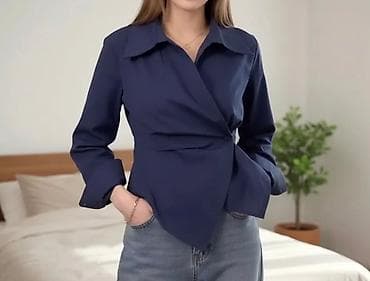 Классическая приталенная рубашка на повседневку at lalafo.kg Классическая приталенная рубашка на повседневку