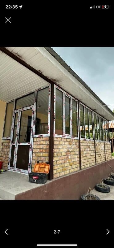 Пластиковое окно на заказ, Тип окна: Витражные, Мансардные, Панорамные, Платная установка, Без рассрочки at lalafo.kg Пластиковое окно на заказ, Тип окна: Витражные, Мансардные, Панорамные, Платная установка, Без рассрочки