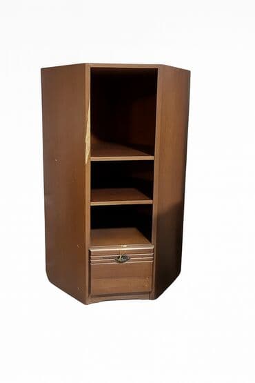 Тумба угловая с двумя полками и ящиком внизу - займет по углу at lalafo.kg Тумба угловая с двумя полками и ящиком внизу - займет по углу