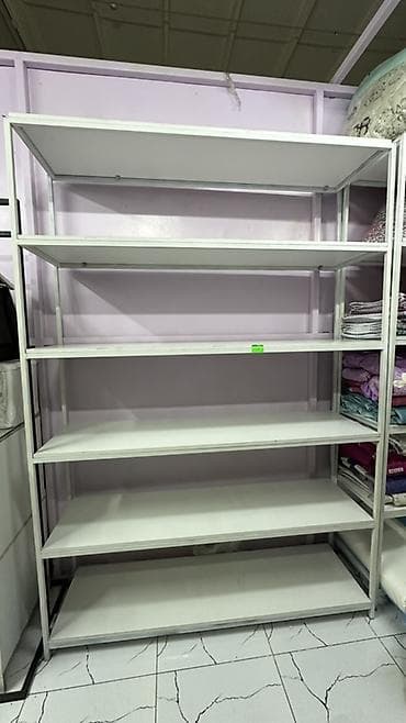 Металлический стеллаж с 6 полками - Конструкция: прочная рама из at lalafo.kg Металлический стеллаж с 6 полками - Конструкция: прочная рама из