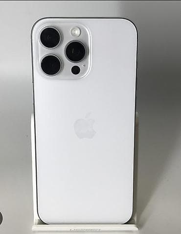 IPhone 16 Pro Max, Б/у, 256 ГБ, White Titanium, 92 % at lalafo.kg IPhone 16 Pro Max, Б/у, 256 ГБ, White Titanium, 92 %