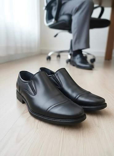 Мужские туфли, 42.5, Новый, цвет - Черный, Самовывоз at lalafo.kg Мужские туфли, 42.5, Новый, цвет - Черный, Самовывоз