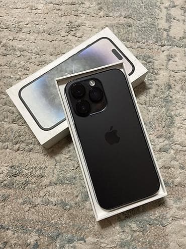 IPhone 14 Pro, Б/у, 128 ГБ, Черный, Коробка, 78 % at lalafo.kg IPhone 14 Pro, Б/у, 128 ГБ, Черный, Коробка, 78 %