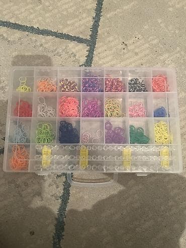 Набор для плетения браслетов из резинок (Rainbow Loom-тип) в at lalafo.kg Набор для плетения браслетов из резинок (Rainbow Loom-тип) в