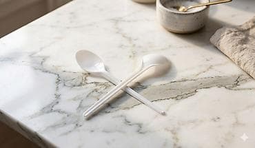 Набор белых столовых ложек - Тип: столовые ложки универсальные - at lalafo.kg Набор белых столовых ложек - Тип: столовые ложки универсальные -