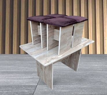 Кухонный стол и стул, Новый, Платная доставка, Самовывоз at lalafo.kg Кухонный стол и стул, Новый, Платная доставка, Самовывоз