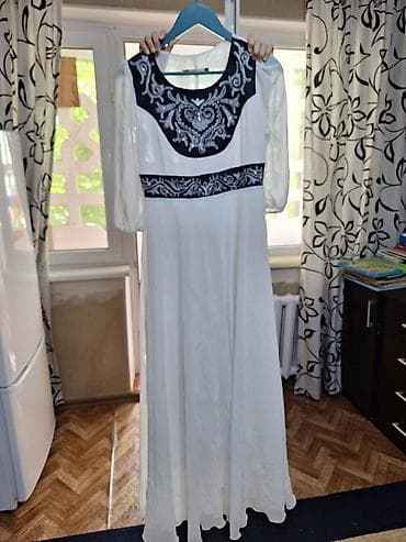 Вечернее платье, Классическое, Длинная модель, С рукавами, Стразы, S at lalafo.kg Вечернее платье, Классическое, Длинная модель, С рукавами, Стразы, S