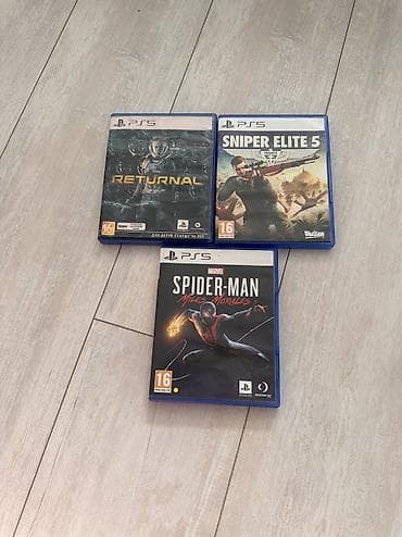 Игры PS5. Spider Man Miles Morales, Sniper Elite 5, Returnal. Диски в at lalafo.kg Игры PS5. Spider Man Miles Morales, Sniper Elite 5, Returnal. Диски в