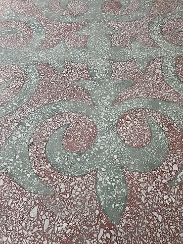 Плитка үчүн толтургучтар: Мозаичный терраццо-пол с орнаментом - Материал: терраццо lalafo.kg да — 1 Плитка үчүн толтургучтар: Мозаичный терраццо-пол с орнаментом - Материал: терраццо — 1