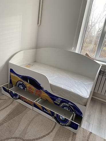 Унаа түрүндөгү керебеттер: Унаа түрүндөгү керебет, ЛДСП lalafo.kg да — 2 Унаа түрүндөгү керебеттер: Унаа түрүндөгү керебет, ЛДСП — 2