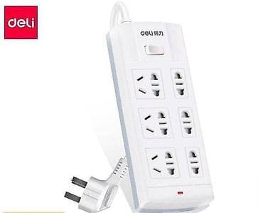Сетевой фильтр удлинитель DELI №3982 для дома и офиса. мощность: 2500 at lalafo.kg Сетевой фильтр удлинитель DELI №3982 для дома и офиса. мощность: 2500