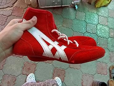 Красные борцовки (рестлинг/самбо/грепплинг) высокого берца. - at lalafo.kg Красные борцовки (рестлинг/самбо/грепплинг) высокого берца. -