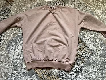 Свитшот/джемпер базовый, женский/унисекс. - Цвет: пудрово-розовый at lalafo.kg Свитшот/джемпер базовый, женский/унисекс. - Цвет: пудрово-розовый