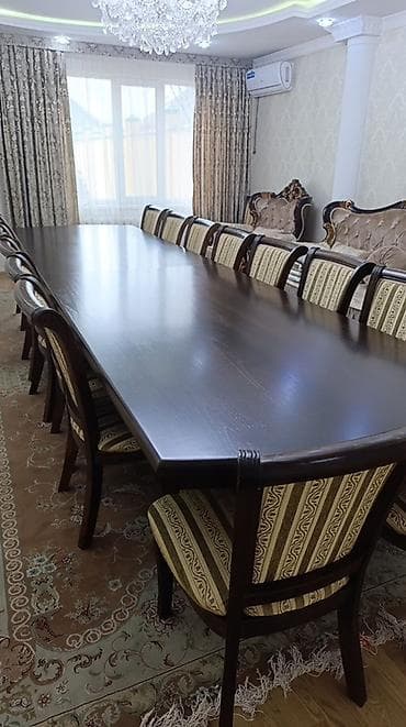 Стол и стул для зала, Б/у, Самовывоз, цвет - Коричневый at lalafo.kg Стол и стул для зала, Б/у, Самовывоз, цвет - Коричневый