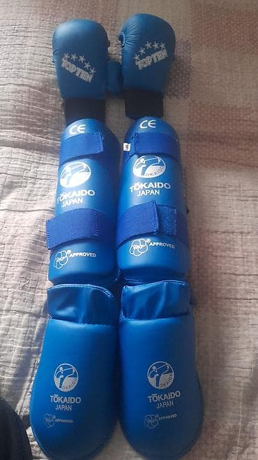 Комплект экипировки для каратэ (синий цвет), одобренный WKF: - at lalafo.kg Комплект экипировки для каратэ (синий цвет), одобренный WKF: -