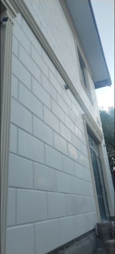 Термотравертин. Фасадный материал с утеплителем. Из Сары таша и белый at lalafo.kg Термотравертин. Фасадный материал с утеплителем. Из Сары таша и белый