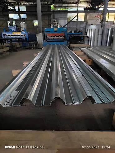 Профнастил/металлочерепица из оцинкованной и полимерно‑окрашенной lalafo.kg да Профнастил/металлочерепица из оцинкованной и полимерно‑окрашенной