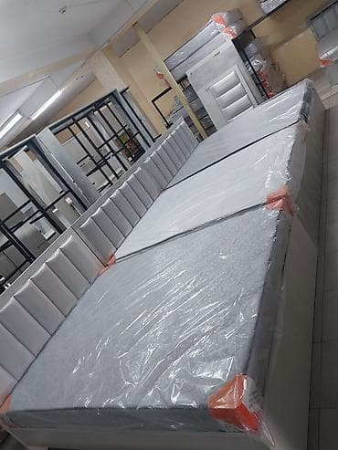 Двуспальная кровать, Новый, С матрасом, длина - 1600 см at lalafo.kg Двуспальная кровать, Новый, С матрасом, длина - 1600 см