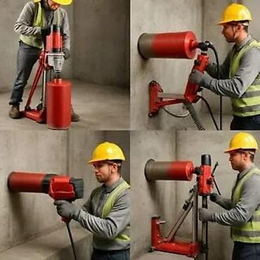 Алмазное бурение/сверление отверстий в бетоне, железобетоне, кирпиче и at lalafo.kg Алмазное бурение/сверление отверстий в бетоне, железобетоне, кирпиче и