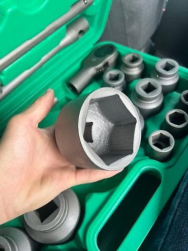 Кол араалар: Набор торцевых ключей с трещоткой и удлинителями в прочном зеленом lalafo.kg да — 4 Кол араалар: Набор торцевых ключей с трещоткой и удлинителями в прочном зеленом — 4