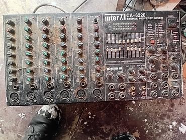 Микшер-усилитель Inter-M CA-6220 Stereo Powered Mixer - 6 микрофонных at lalafo.kg Микшер-усилитель Inter-M CA-6220 Stereo Powered Mixer - 6 микрофонных