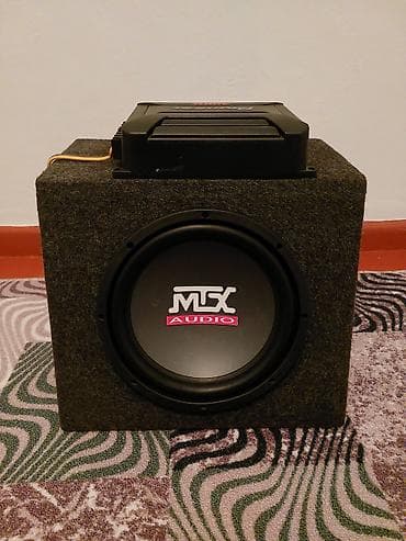 Сабвуфер MTX Audio в корпусе + автомобильный усилитель и комплект at lalafo.kg Сабвуфер MTX Audio в корпусе + автомобильный усилитель и комплект