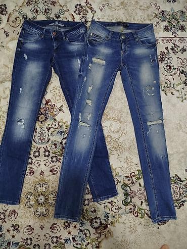 Подборка женских брюк и джинсов. Цена указана за две пары: 300 сом за at lalafo.kg Подборка женских брюк и джинсов. Цена указана за две пары: 300 сом за