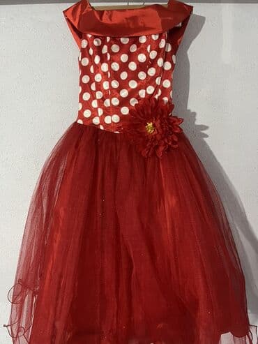 Детское платье, цвет - Красный at lalafo.kg Детское платье, цвет - Красный