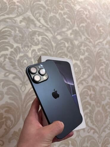 IPhone 16 Pro Max, Б/у, 256 ГБ, Black Titanium, Коробка, 100 % at lalafo.kg IPhone 16 Pro Max, Б/у, 256 ГБ, Black Titanium, Коробка, 100 %