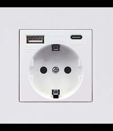 Универсальная розетка 220В с USB и Type-C (встроенные зарядные порты) at lalafo.kg Универсальная розетка 220В с USB и Type-C (встроенные зарядные порты)