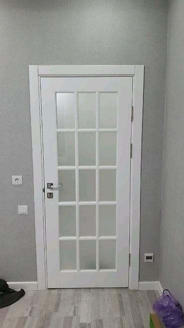 Межкомнатная дверь, Новый, Со стеклом, Другое количество створок, Деревянная at lalafo.kg Межкомнатная дверь, Новый, Со стеклом, Другое количество створок, Деревянная